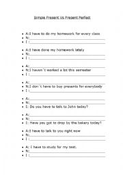 Simple Present vs Present Perfect