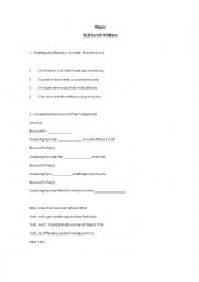 English Worksheet: Happy by Pharrel Williams