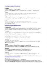 English Worksheet: Financial Vocabulary