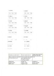 English Worksheet: regular verbs in past