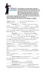English Worksheet: All tenses and Making questions