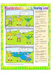 English Worksheet: Is or Are?--Perfect Hearing: A Joke for English Learners