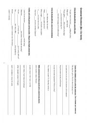 English Worksheet: Grammar Revision (Do / Be Verb)