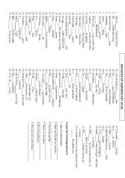 English Worksheet: revision of elementary level