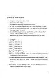 English Worksheet: Sparkle