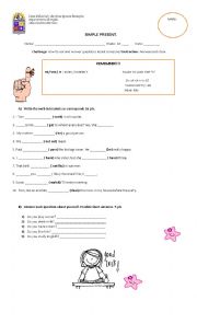 English Worksheet: Simple Present