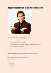 English Worksheet: Seinfeld, the car reservation