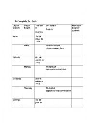 English Worksheet: CARDINAL, ORDINAL NUMBERS, 