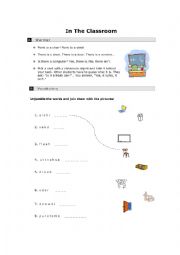 English Worksheet: Classroom