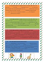 English Worksheet: Preposition Worksheet