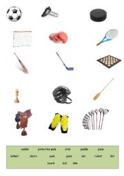 English Worksheet: Sport equipment
