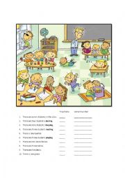 English Worksheet: Classroom Numbers