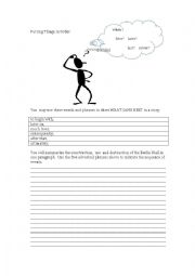 English Worksheet: Putting Things in Order (Adverbial Phrases of Sequence)