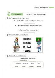 Jobs / Occupations worksheet