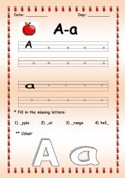 English Worksheet: alphapet