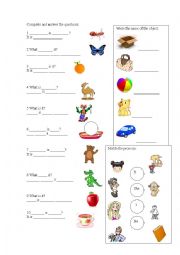 English Worksheet: What is is?