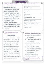 English Worksheet: Test  for young learners