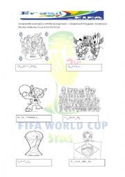English Worksheet: World cup -vocabulary for kids
