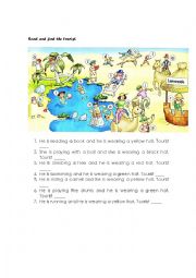 English Worksheet: Look at the picture and find the tourist