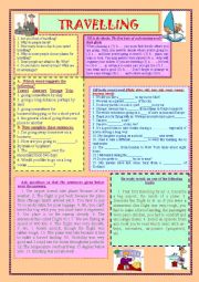 English Worksheet: TRAVELLING