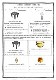 English Worksheet: There is, There are
