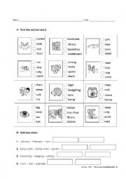 English Worksheet: VOCABULARY 