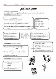 English Worksheet: How to say sports scores