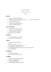 English Worksheet: Monster University #1-24