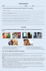 English Worksheet: Bullying