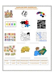 English Worksheet: Words games