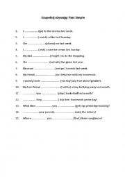 English Worksheet: Past Simple