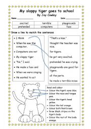 English Worksheet: Reading Comprehension