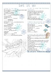 English Worksheet: Let it go