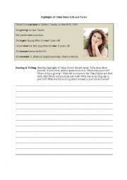 English Worksheet: Simple Past-Reading and Writing 