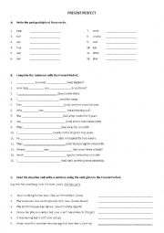 English Worksheet: Present Perfect