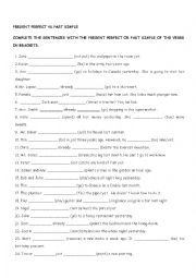 English Worksheet: Present Perfect vs Past Simple