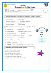 English Worksheet: Possessive Adjective