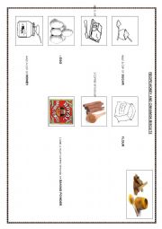 English Worksheet: Recipe: Honey biscuits