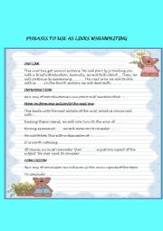 English Worksheet: PHRASES USE TO WRITE