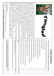 English Worksheet: Reading Comprehension: Tangled