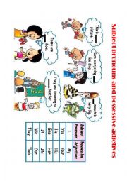English Worksheet: subject pronouns