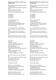 English Worksheet: Song World Cup : We are one