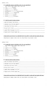 English Worksheet: Abilities -  Quick review