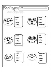 English Worksheet: Feelings 2