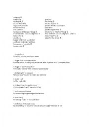 English Worksheet: Friendship