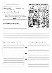 English Worksheet: Native Indians traditions and culture