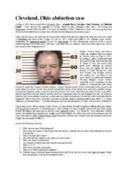 English Worksheet: Cleaveland, Ohio abduction case