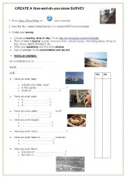 English Worksheet: How-well-do-you-know SURVEY