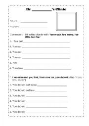 English Worksheet: Countable and Uncountable Noun