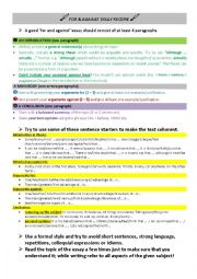 FOR & AGAINST ESSAY RECIPE